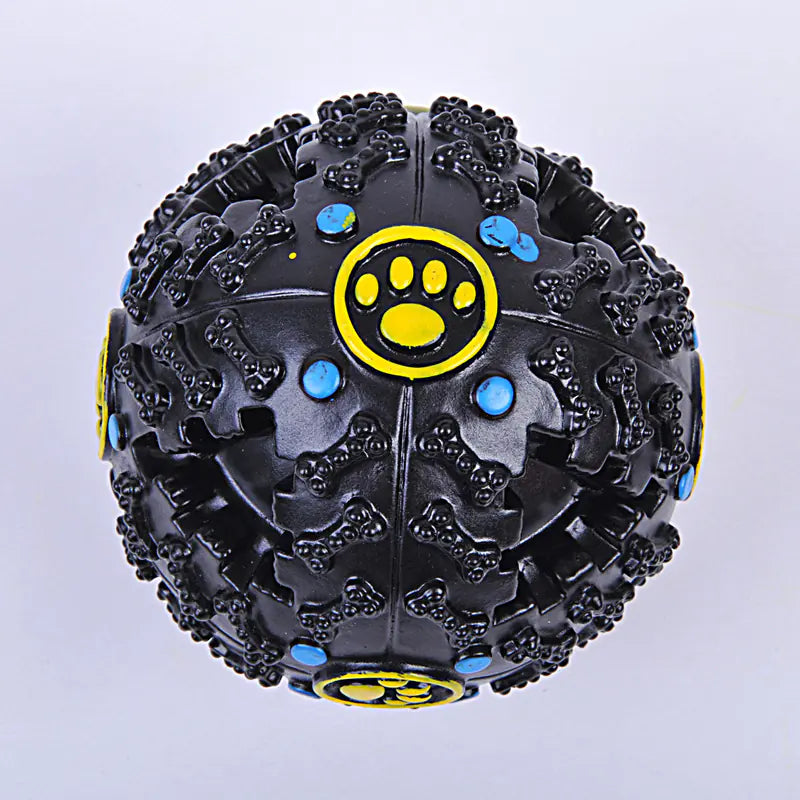 Colorful Squeaky Treat Dispensing Ball for Dogs
