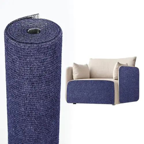 Cat Scratching Mat 78.7"x15.8" Self-Adhesive Cat Furniture Protector Climbing Cat Scratch Pad for Cat Tree Sofa Wall and Furniture DIY Protection(Dark Blue)