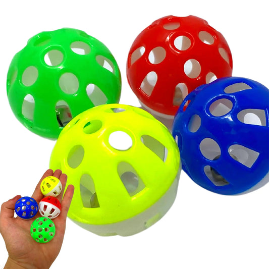 Bonka Bird Toys 35036 Pk4 Jingle Balls Foot Talon Parrot Cage Toys Parrotlet Budgie Quaker Cockatiel Parakeet Cat Kitten and Similar