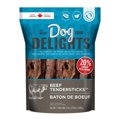 Dog Delights Beef Tendersticks No Additives No Preservatives No Colours Made in Canada (600g)