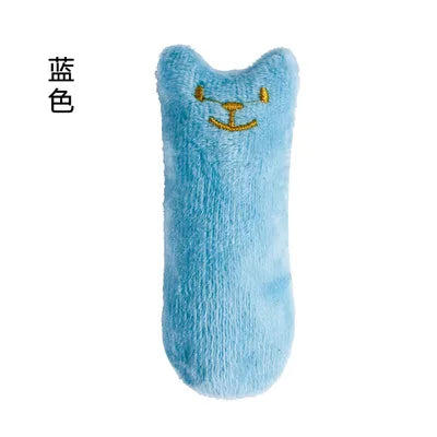 Catnip Cat Chew Toys - Interactive Plush Teeth-Grinding Toy for Kittens, 6 Colors