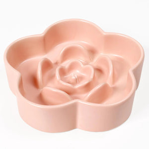 WoofinPets Ceramic Slow Feeder Dog Bowl Anti-Choking Slow Food Bowls 8