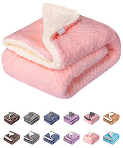 Fuzzy Dog Blanket or Cat Blanket or Pet Blanket Warm and Soft Plush Fleece Receiving Blankets for Dog Bed and Cat Bed Couch Sofa Travel and Outdoor Camping (Blanket (24