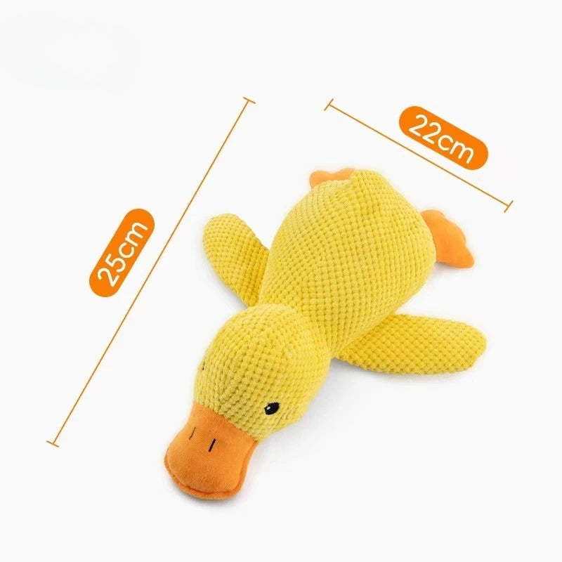 Plush Squeaky Chew Toy for Cats & Dogs - Soft Fleece Interactive Animal Doll