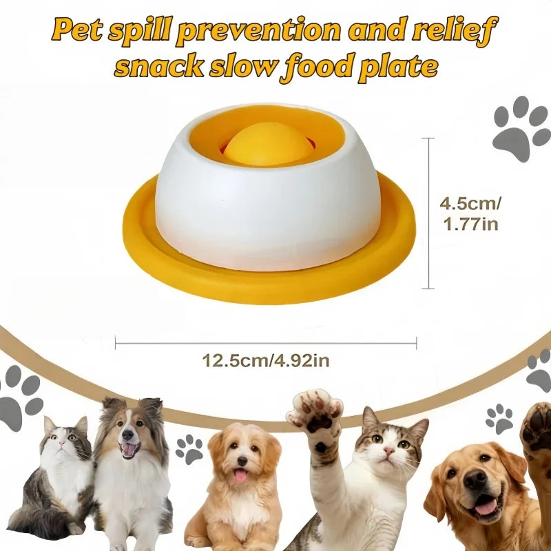 Dog & Cat Puzzle Feeder Toy - Slow Feeder Treat Toy for Bored Puppies