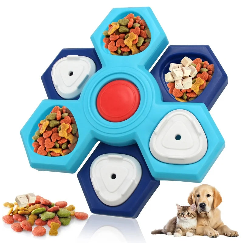 Dog Puzzle Feeder Toy - Slow Food Tray for Boredom and Training, 2, 3 or 4 Layers