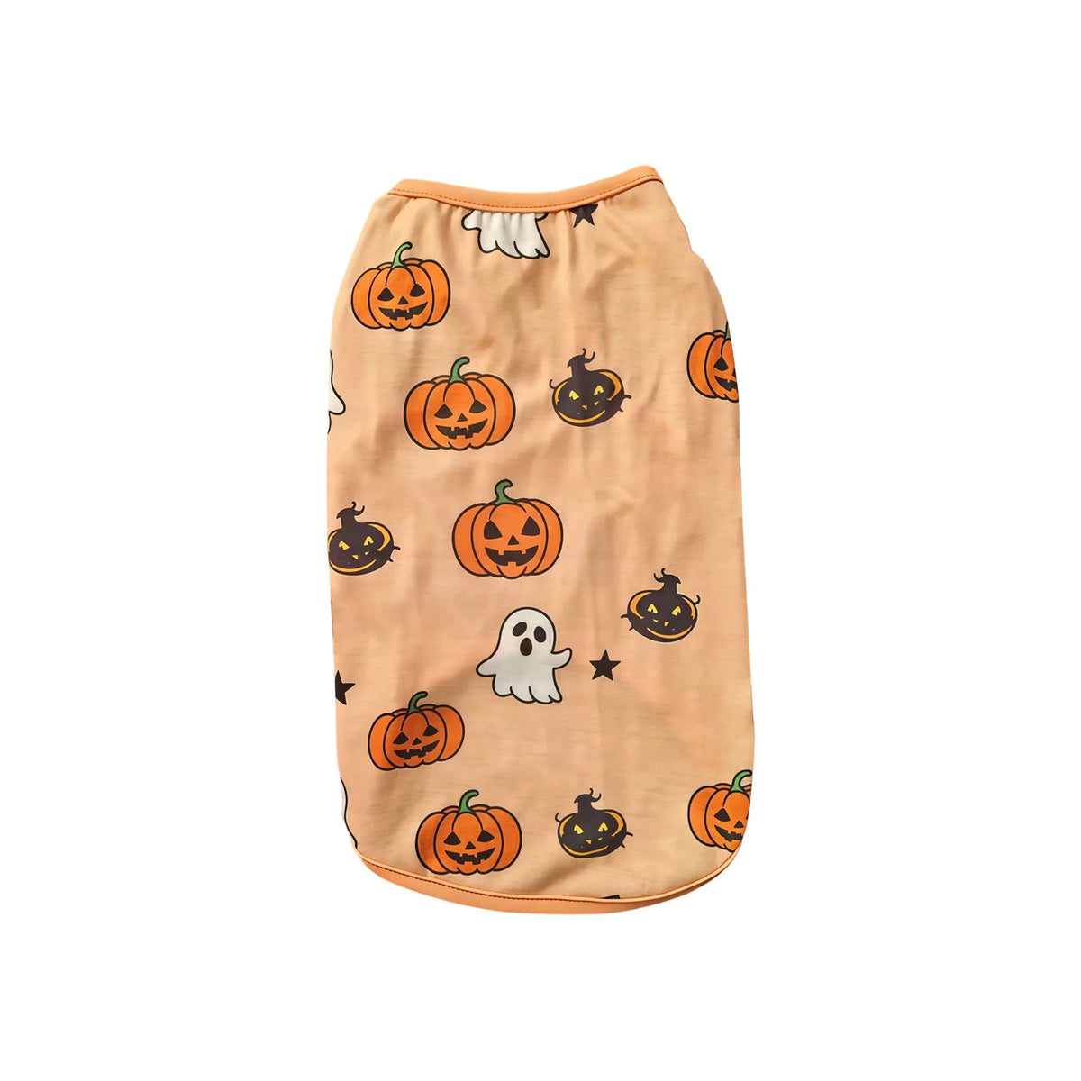Halloween Dog Vest - Funny Pumpkin and Bat Print Sleeveless Pet Costume for Small Dogs, Sizes S-XL