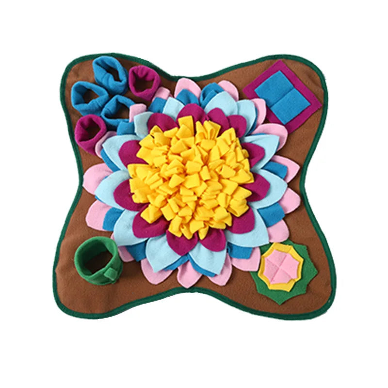 Dog Snuffle Mat - Interactive Feeding Puzzle Mat for Boredom, Encourages Natural Foraging