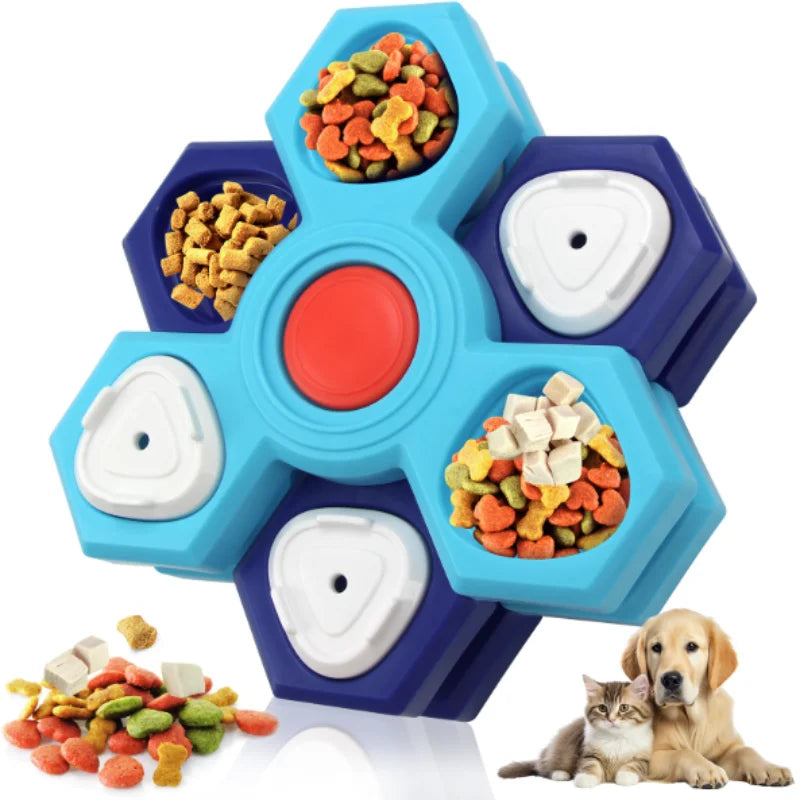 Dog Puzzle Feeder Toy - Slow Food Tray for Boredom and Training, 2, 3 or 4 Layers