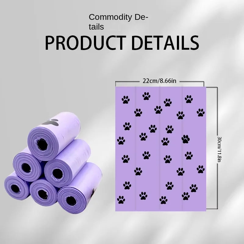 Degradable Dog Poop Bags in Bulk - Scented HDPE + EPI Waste Bags, 1 to 27 Rolls