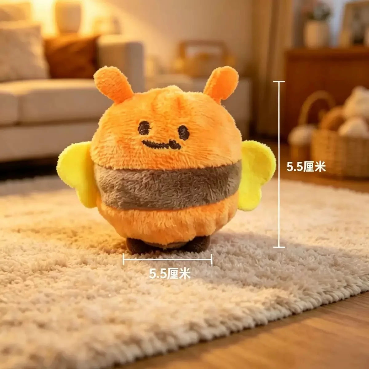 Squeaky Plush Dog Chew Toy - Spiky Ball Toy for Puppies, Training & Boredom Relief
