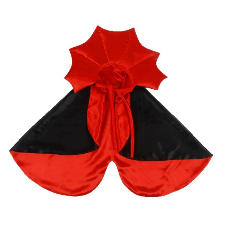 Halloween Vampire Cape for Dogs & Cats - Funny Pet Cloak Costume for Halloween Parties