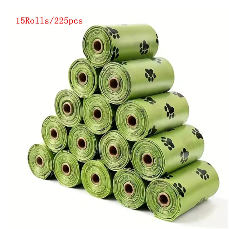 Thick Biodegradable Pet Poop Bags - Disposable Waste Bags for Dogs & Cats, 8 to 16 Rolls