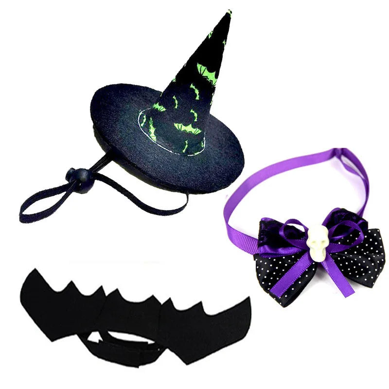Halloween Cat Costume Set - Cute Cosplay Outfit and Dress-Up Accessories for Kittens, 8 Styles