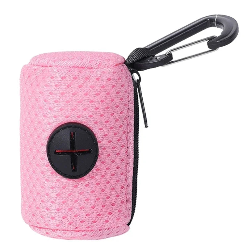 Dog Poop Bag Holder - Portable Waste Bag Dispenser Pouch for Walks, Wear-Resistant Fabric
