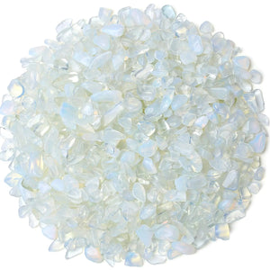 DUQGUHO Opal Gravel Decorative Rocks Aquarium Gravel Natural Crystals Chip Bulk Rocks Gravel for Fish Tank Gravel Pebbles Plants Terrarium Supplies Vase Filler 0.44 lbs