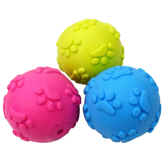Nlmskzzy Dog Squeaky Balls ，Dog Balls for Small Medium Large Dogs Squeaky Toy Balls 3 Pcs