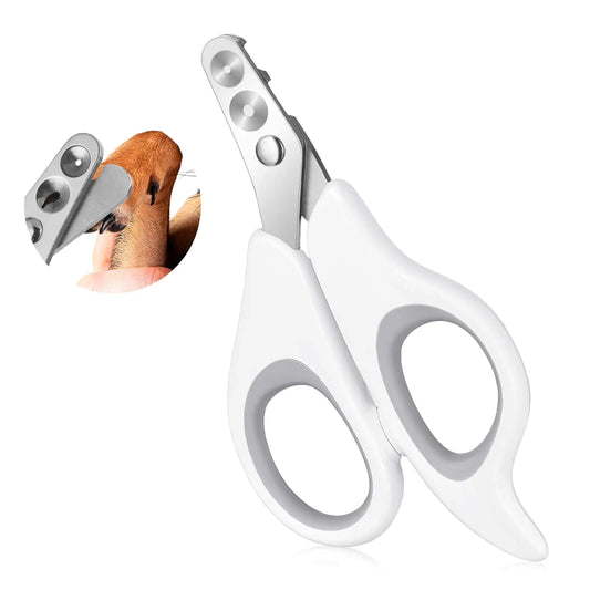 Dimeho Cat Nail Clipper Cat Nail Trimmer Pet Nail Clippers Cat Claw Clipper Safety Guard Small Animal Nail Clippers with Hole Professional Grooming Tool for Indoor Cats Kitten Birds Rabbits Hamsters