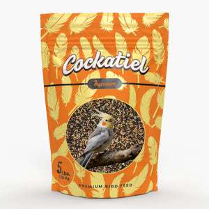 Mycelium Cockatiel Protein – Organic Non-GMO High Protein Bird Food for Cockatiels Sourced from Local USA Farms Sustainable Farming 5 lbs